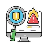 proactive crisis management color icon vector illustration