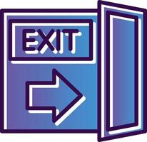 Exit Vector Icon Design