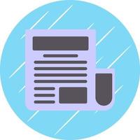 News Paper Vector Icon Design