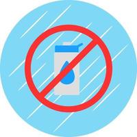 No Liquid Vector Icon Design