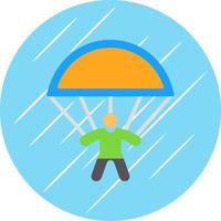 Skydiving Vector Icon Design
