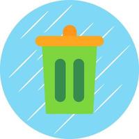 Trash Bin Vector Icon Design