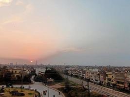 Beautiful evening view in Rawalpindi photo