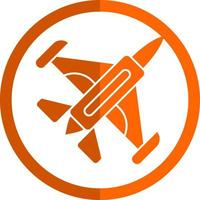 Jet Plane Vector Icon Design