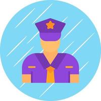 Security Guard Vector Icon Design