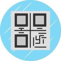 diseño de icono de vector de código qr