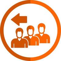 Queue Vector Icon Design