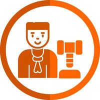 Judge Man Vector Icon Design