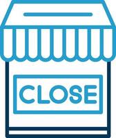 Shop Close Vector Icon Design