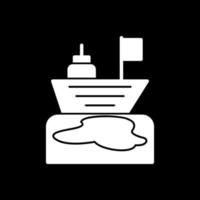 Ocean Oil Spill Vector Icon Design