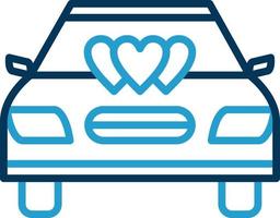 Wedding Car Vector Icon Design