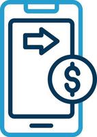 Money Transfer Vector Icon Design