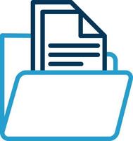Folder with Files Vector Icon Design