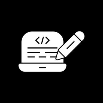 editar diseño de icono de vector de código