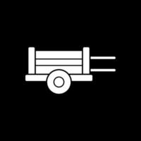 diseño de icono de vector de carro de madera