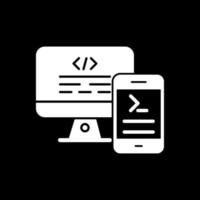 diseño de icono de vector de terminal de código