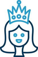 diseño de icono de vector de princesa