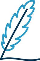 Writing Feather Vector Icon Design