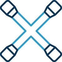 Cross Wrench Vector Icon Design