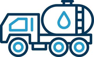 Oil Tanker Vector Icon Design