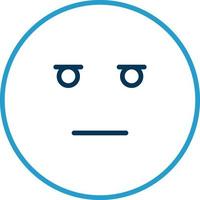 Expressionless Face Vector Icon Design