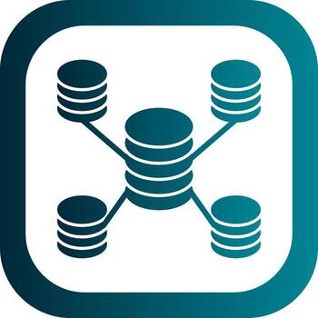 diseño de icono de vector de base de datos