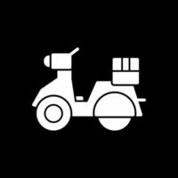 Delivery Scooter Vector Icon Design