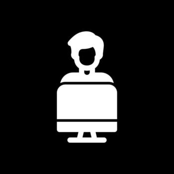 Working on Computer Vector Icon Design