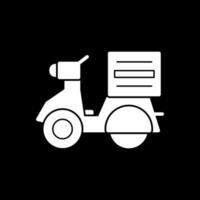 Delivery Bike Vector Icon Design