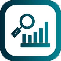 Bar Chart Research Vector Icon Design