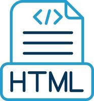 diseño de icono de vector de archivo html