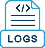 Logs Vector Icon Design