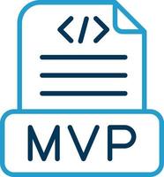 diseño de icono de vector mvp