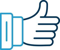 Thumbs Up Vector Icon Design