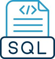 diseño de icono de vector de archivo sql