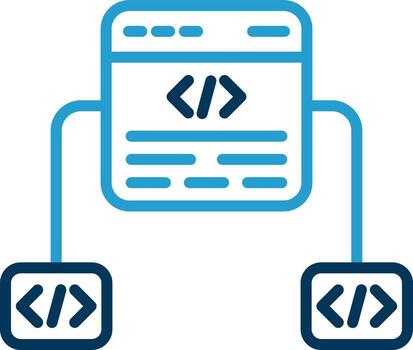 diseño de icono de vector de marco de código