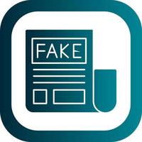 Fake News Vector Icon Design