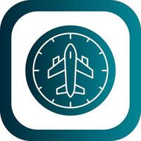 Flight Timings Vector Icon Design