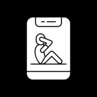 Sit Up Vector Icon Design