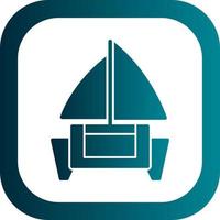 Catamaran Vector Icon Design