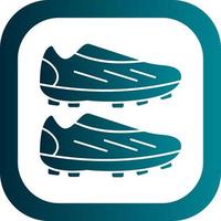 diseño de icono de vector de botas de fútbol