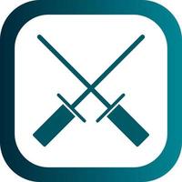 Fencing Vector Icon Design