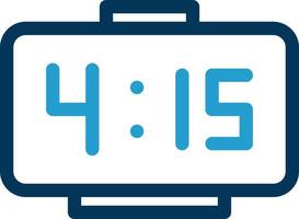 Digital Clock Vector Icon Design