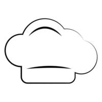sombrero cocinero icono ilustración vector
