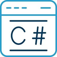 C Sharp Vector Icon Design
