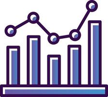 Bar Chart Vector Icon Design