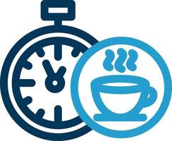 diseño de icono de vector de tiempo de té