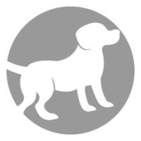 perro icono ilustración vector