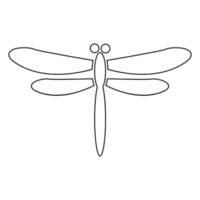 libélula icono ilustración vector
