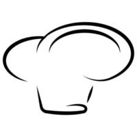 sombrero cocinero icono ilustración vector